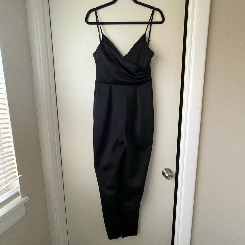 Strappy Black Jumpsuit
